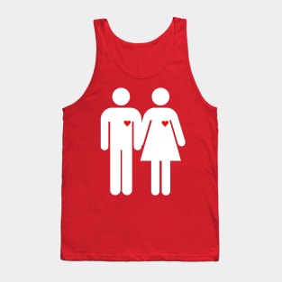 White couple Tank Top